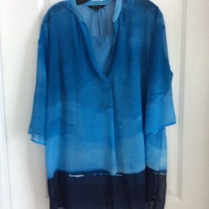 Chiffon blouse with matching tank